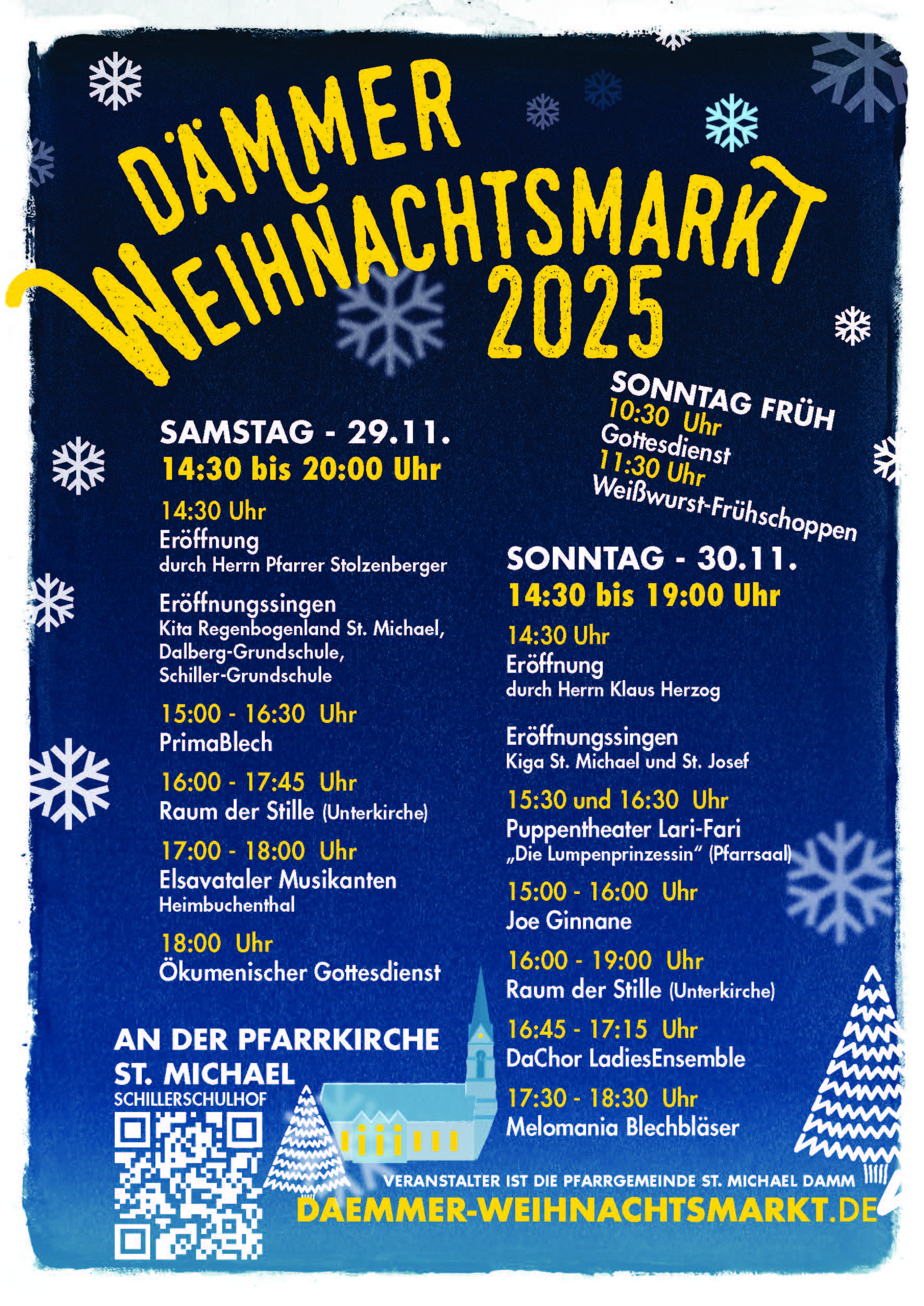 Dämmer Weihnachtsmarkt 2025 - Programm Dämmer Weihnachtsmarkt 2025 - Programm